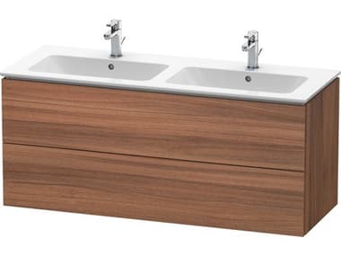 Duravit L-cube 51'' Two Drawer Walnut Matt Wall-Mounted Vanity Unit DURLC625807979