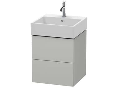 Duravit L-cube 19'' Two Drawer Concrete Gray Matt Wall-Mounted Vanity Unit DURLC627400707