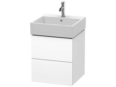 Duravit L-cube 19'' Two Drawer White Matt Wall-Mounted Vanity Unit DURLC627401818