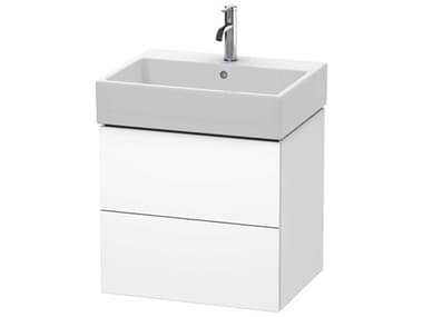 Duravit L-cube 23'' Two Drawer White Matt Wall-Mounted Vanity Unit DURLC627501818