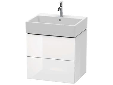 Duravit L-cube 23'' Two Drawer White High Gloss Wall-Mounted Vanity Unit DURLC627502222