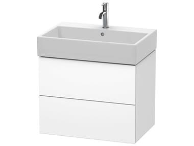 Duravit L-cube 27'' Two Drawer White Matt Wall-Mounted Vanity Unit DURLC627601818