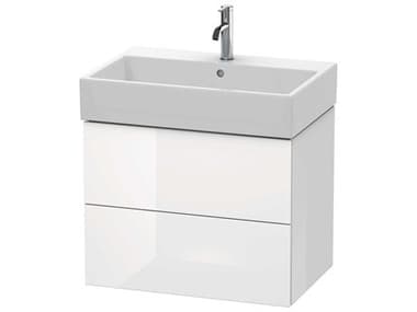 Duravit L-cube 27'' Two Drawer White High Gloss Wall-Mounted Vanity Unit DURLC627602222