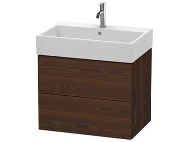 Duravit L-cube 27'' Two Drawer Walnut (Brushed) Matt Wall-Mounted Vanity Unit DURLC627606969