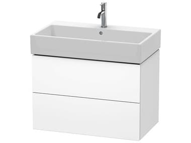 Duravit L-cube 31'' Two Drawer White Matt Wall-Mounted Vanity Unit DURLC627701818