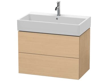Duravit L-cube 31'' Two Drawer Natural Oak Matt Wall-Mounted Vanity Unit DURLC627703030
