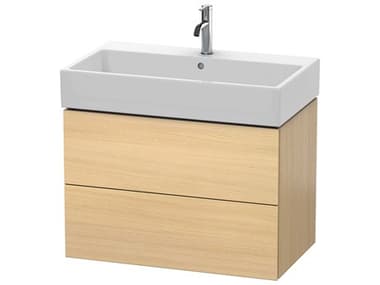 Duravit L-cube 31'' Two Drawer Mediterranean Oak Wall-Mounted Vanity Unit DURLC627707171
