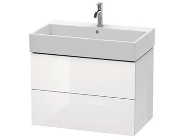 Duravit L-cube 31'' Two Drawer White High Gloss (Lacquer) Wall-Mounted Vanity Unit DURLC627708585