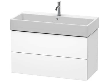Duravit L-cube 39'' Two Drawer White Matt Wall-Mounted Vanity Unit DURLC627801818