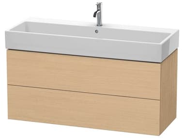 Duravit L-cube 47'' Two Drawer Natural Oak Matt Wall-Mounted Vanity Unit DURLC627903030