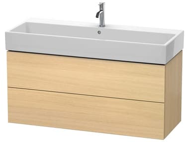 Duravit L-cube 47'' Two Drawer Mediterranean Oak Wall-Mounted Vanity Unit DURLC627907171