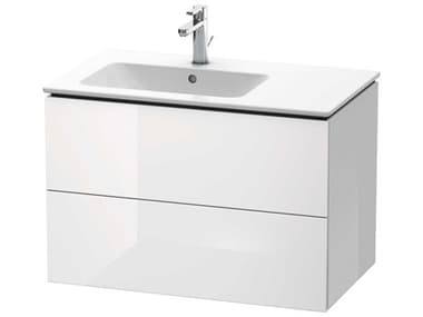 Duravit L-cube 32'' Two Drawer White High Gloss Wall-Mounted Vanity Unit DURLC629102222