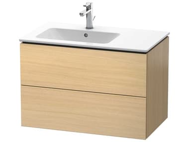 Duravit L-cube 32'' Two Drawer Mediterranean Oak Wall-Mounted Vanity Unit DURLC629107171