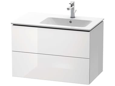 Duravit L-cube 32'' Two Drawer White High Gloss (Lacquer) Wall-Mounted Vanity Unit DURLC629208585