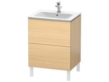 Duravit L-cube 24'' Two Drawer Mediterranean Oak Wall-Mounted Vanity Unit DURLC662507171