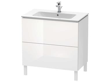 Duravit L-cube 32'' Two Drawer White High Gloss Wall-Mounted Vanity Unit DURLC662602222