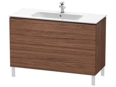 Duravit L-cube 48'' Two Drawer Walnut (Dark) Matt Wall-Mounted Vanity Unit DURLC662802121