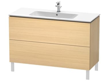 Duravit L-cube 48'' Two Drawer Mediterranean Oak Wall-Mounted Vanity Unit DURLC662807171