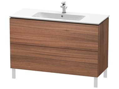 Duravit L-cube 48'' Two Drawer Walnut Matt Wall-Mounted Vanity Unit DURLC662807979