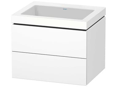 Duravit L-cube 24'' Two Drawer White Matt Wall-Mounted Vanity Unit DURLC6926N1818