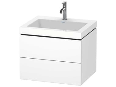 Duravit L-cube 24'' Two Drawer White Matt Wall-Mounted Vanity Unit DURLC6926O1818