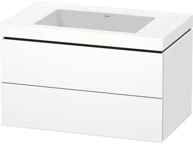 Duravit L-cube 32'' Two Drawer White Matt Wall-Mounted Vanity Unit DURLC6927N1818