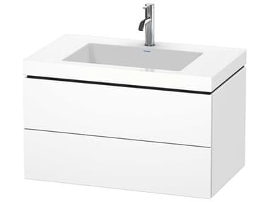 Duravit L-cube 32'' Two Drawer White Matt Wall-Mounted Vanity Unit DURLC6927O1818