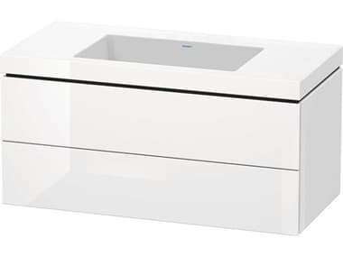 Duravit L-cube 39'' Two Drawer White High Gloss Wall-Mounted Vanity Unit DURLC6928N2222