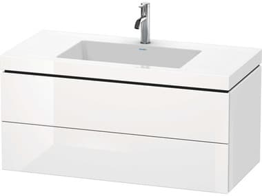 Duravit L-cube 39'' Two Drawer White High Gloss Wall-Mounted Vanity Unit DURLC6928O2222