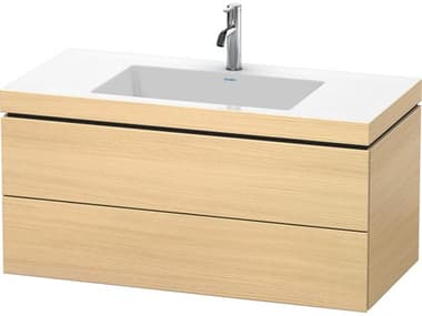 Duravit L-cube 39'' Two Drawer Mediterranean Oak Matt Wall-Mounted Vanity Unit DURLC6928O7171