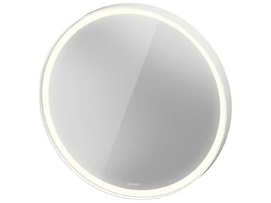 Duravit L-cube 28'' Round White Matte Frame LED Mirror - Sensor Switch DURLC7375000006000