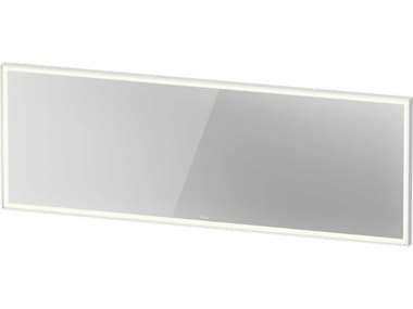 Duravit L-cube 79'' White Aluminium Matte Frame LED Mirror - Sensor Switch DURLC7387000006100