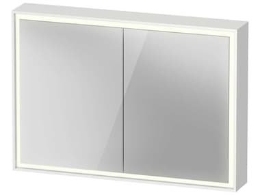 Duravit L-cube 39'' White Frame LED Mirror - Sensor Switch - Left & Right Side Hinge DURLC7552000006000