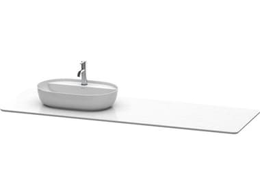 Duravit Luv 70'' Stone White Polished Vanity Top Only - 1 Left Side Cut-out DURLU9468L1717
