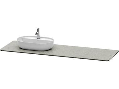 Duravit Luv 70'' Stone Gray Polished Vanity Top Only - 1 Left Side Cut-out DURLU9468L3333