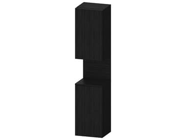 Duravit Qatego 16'' Oak Black Matt Tall Cabinet - Left Side Hinge DURQA1346L16160000