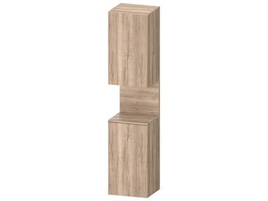 Duravit Qatego 16'' Marbeled Oak Matt Tall Cabinet - Right Side Hinge DURQA1346R55550000