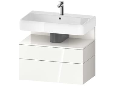 Duravit Qatego 31'' White High Gloss Wall-Mounted Vanity Unit DURQA4394022220000