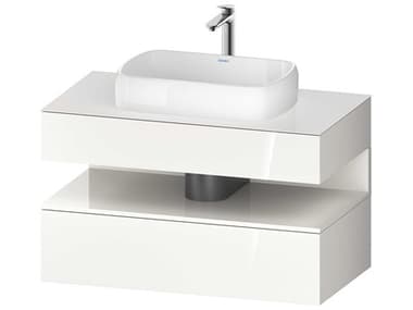 Duravit Qatego 39'' White High Gloss Wall-Mounted Vanity Unit DURQA4731022220000