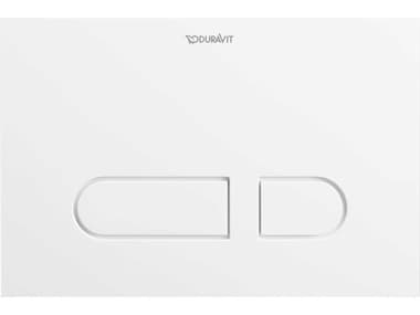 Duravit Durasystem 9'' White Mechanical Flush Plate DURWD5008011090