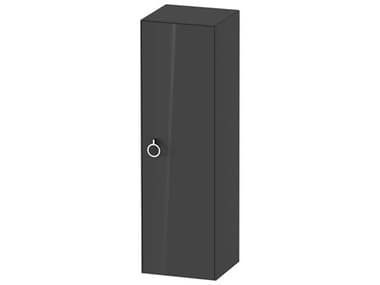 Duravit White Tulip 16'' Stone Graphite High Gloss Wall-Mounted Vanity Unit - Right Hand Hinge DURWT1333RH1H1