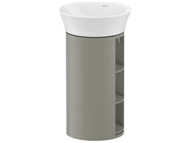 Duravit White Tulip 16'' Stone Gray Satin Matte Floor Standing Vanity Unit DURWT423909292