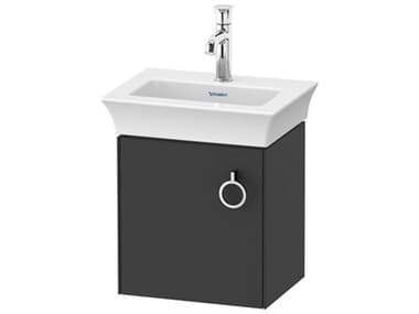 Duravit White Tulip 15'' Graphite Satin Matte Wall-Mounted Vanity Unit - Left Hand Hinge DURWT4250L5858