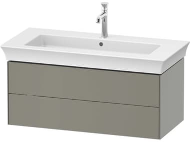 Duravit White Tulip 39'' Stone Gray Satin Wall-Mounted Vanity Unit DURWT434209292