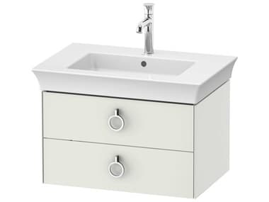 Duravit White Tulip 27'' White Satin Matte Wall-Mounted Vanity Unit DURWT435103636