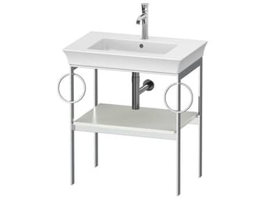 Duravit White Tulip 27'' White Satin Matt Metal Console Vanity Unit DURWT4546B3636