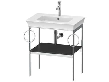 Duravit White Tulip 27'' Graphite Satin Matt Console Vanity Unit DURWT4546B5858