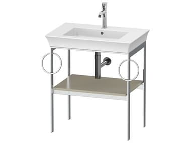Duravit White Tulip 27'' Taupe Satin Matt Metal Console Vanity Unit DURWT4546B6060