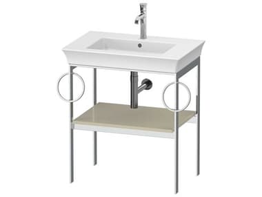 Duravit White Tulip 27'' Taupe High Gloss Console Vanity Unit DURWT4546BH3H3