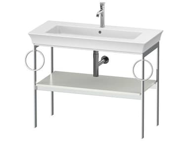 Duravit White Tulip 39'' White Satin Matt Metal Console Vanity Unit DURWT4547B3636